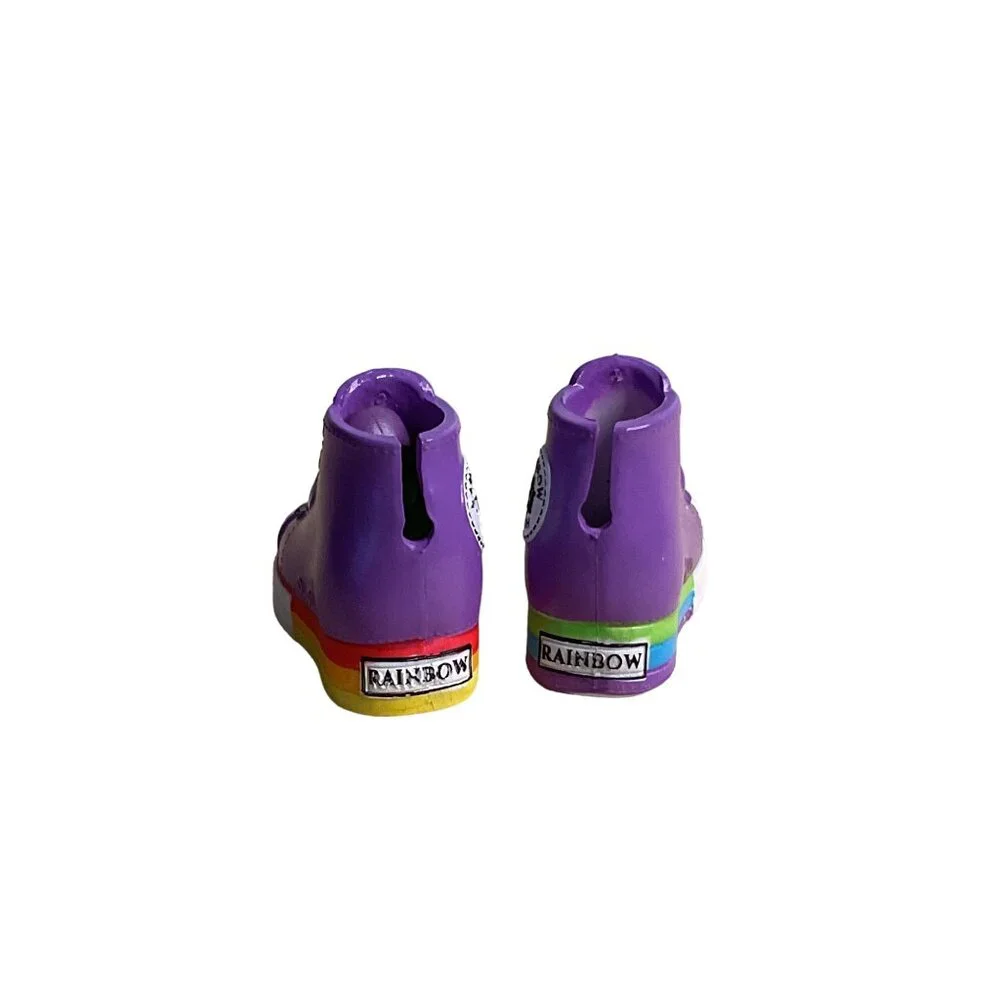 Rainbow High Doll Shadow High Shoes Purple High Tops Rainbow Sole Accessories